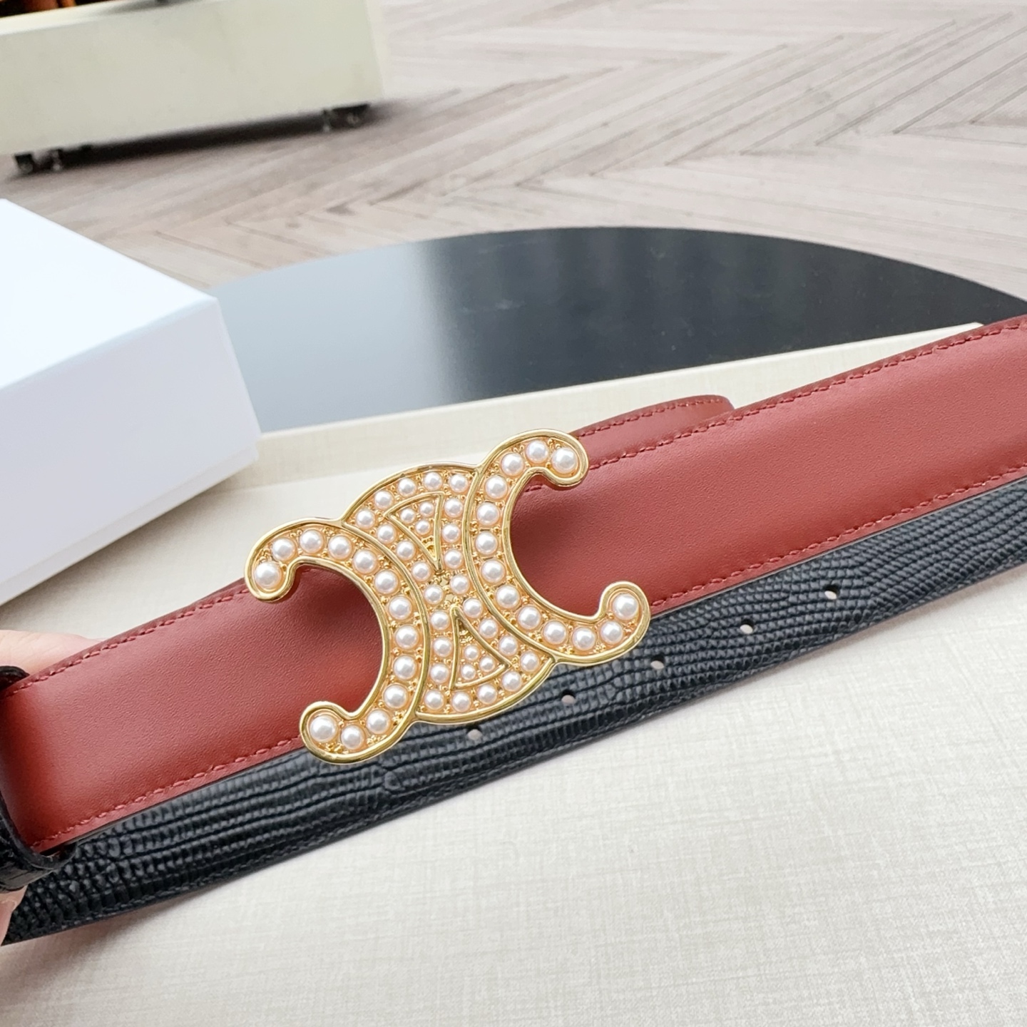 💥💥💥2.5cm赛琳腰带，双面头层牛皮双面可用，长度：75.80.85.90.95.100.欧，纯铜扣配