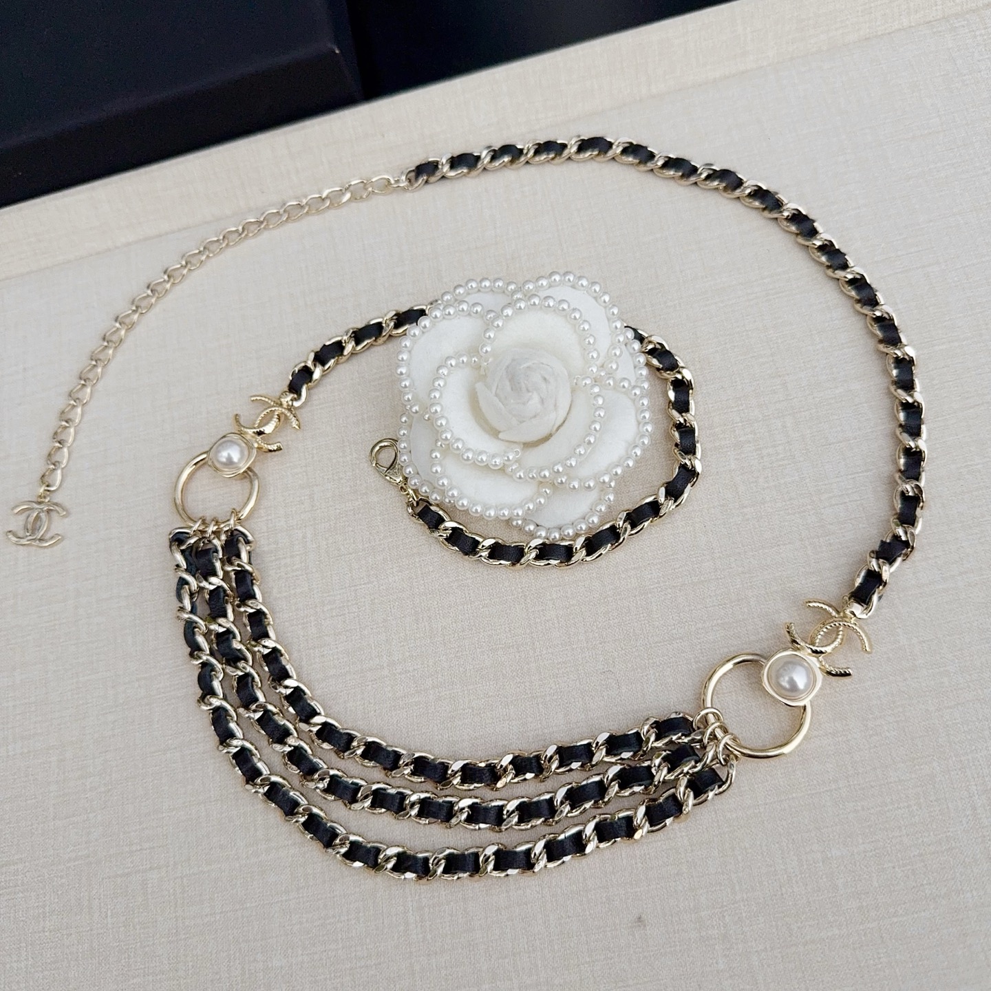 💥💥💥CHANEL 香奈儿 纯铜精工腰配牛皮，长度：均码