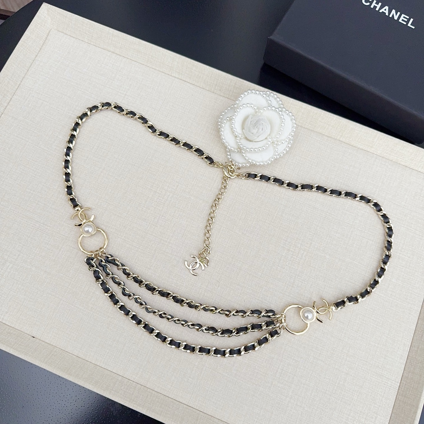 💥💥💥CHANEL 香奈儿 纯铜精工腰配牛皮，长度：均码