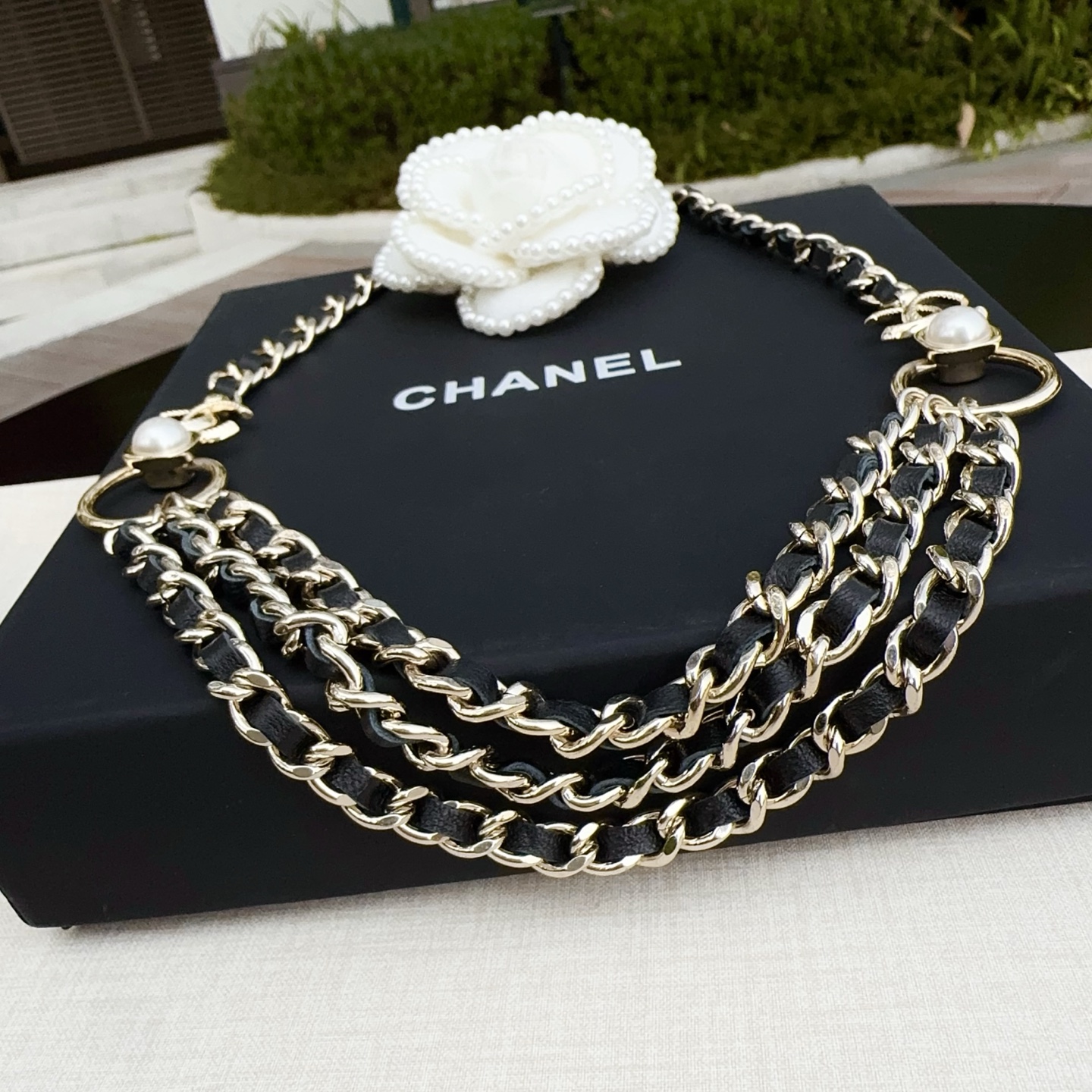 💥💥💥CHANEL 香奈儿 纯铜精工腰配牛皮，长度：均码