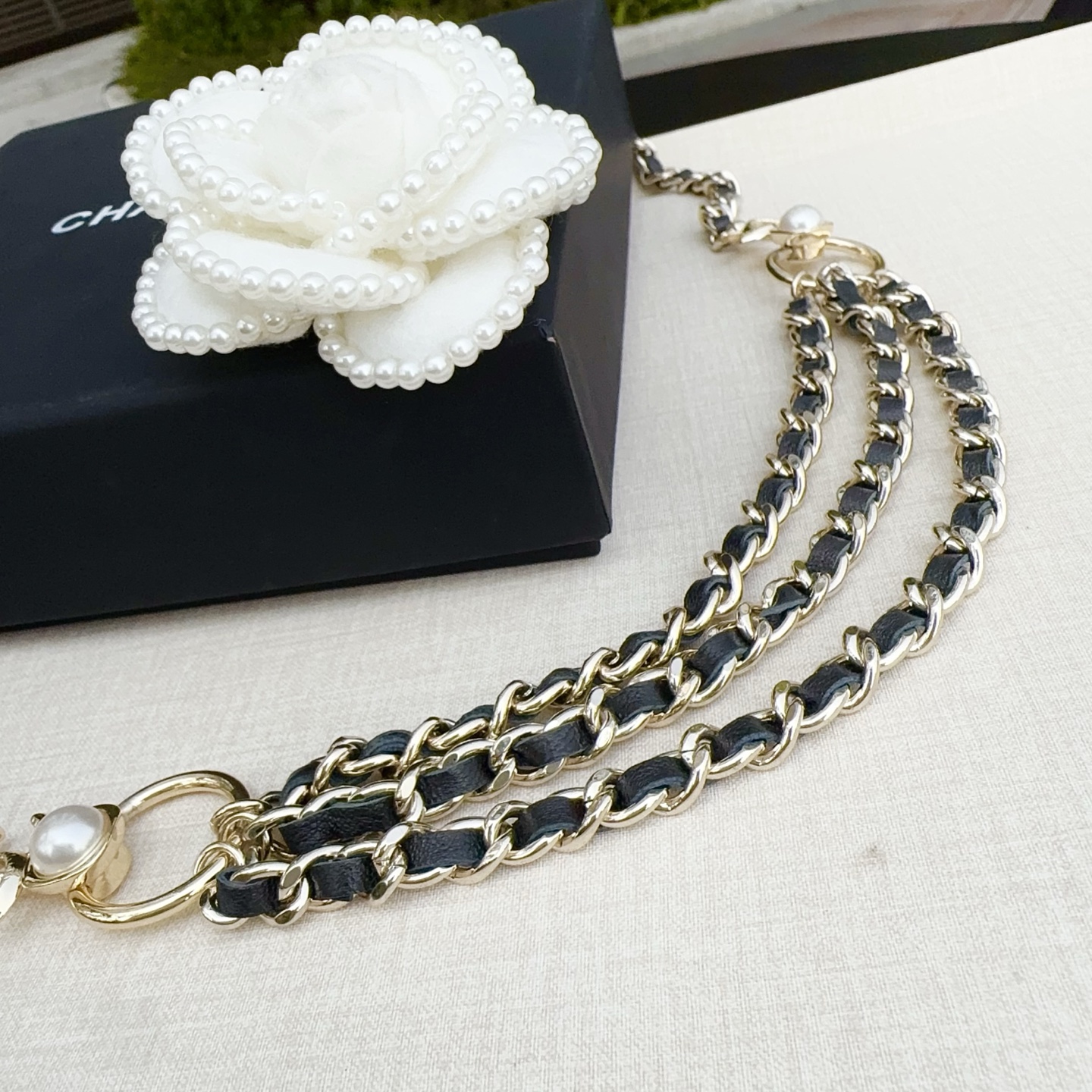 💥💥💥CHANEL 香奈儿 纯铜精工腰配牛皮，长度：均码