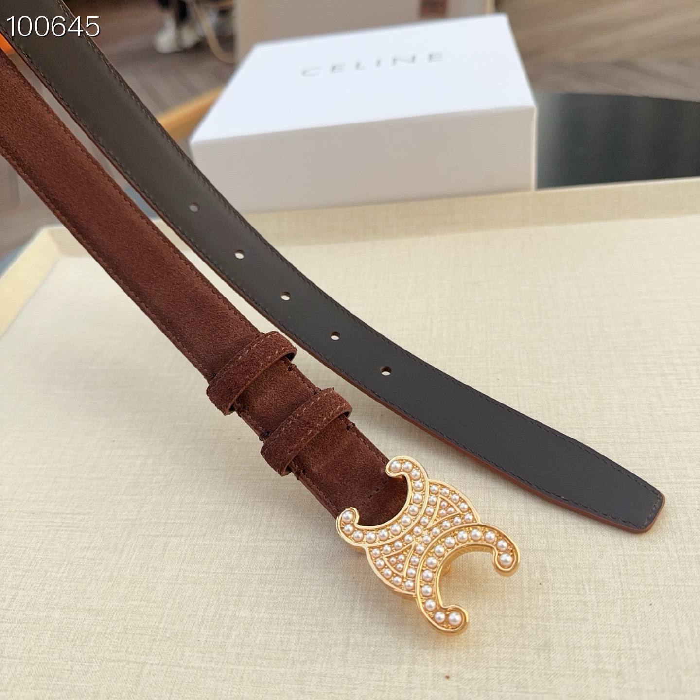 💥💥💥2.5cm赛琳腰带，头层磨砂牛皮配头层皮，长度：75.80.85.90.95.100.欧，纯铜扣配