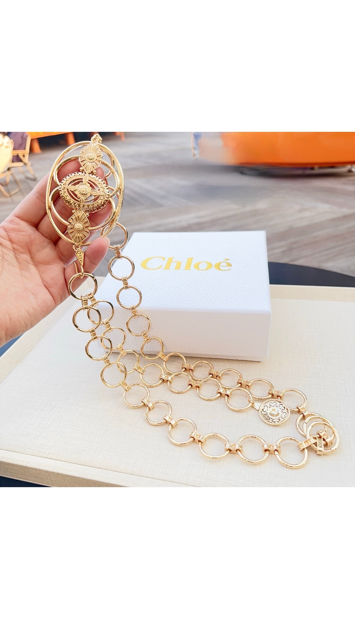 💥💥💥CHLOE 克洛伊 纯铜精品腰链、长度：均码