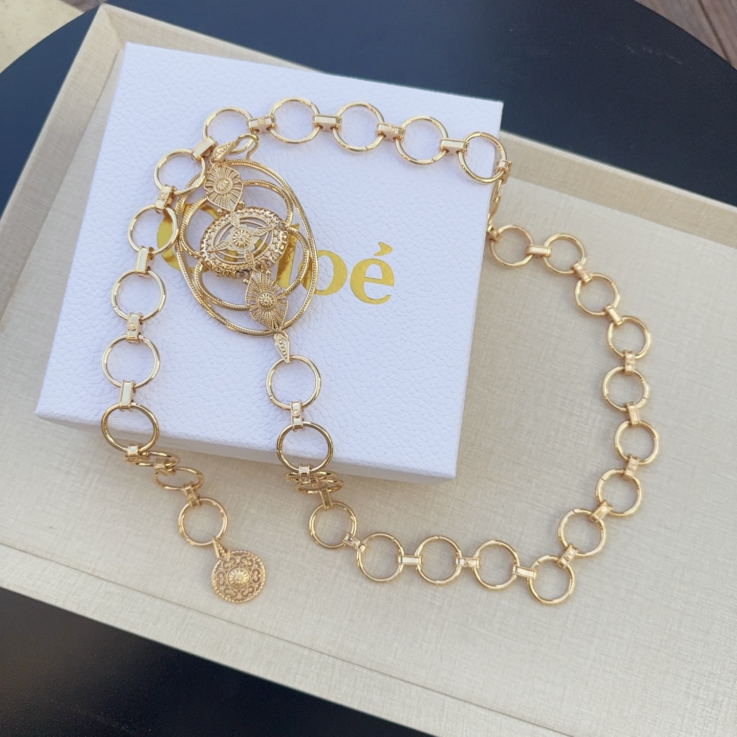 💥💥💥CHLOE 克洛伊 纯铜精品腰链、长度：均码