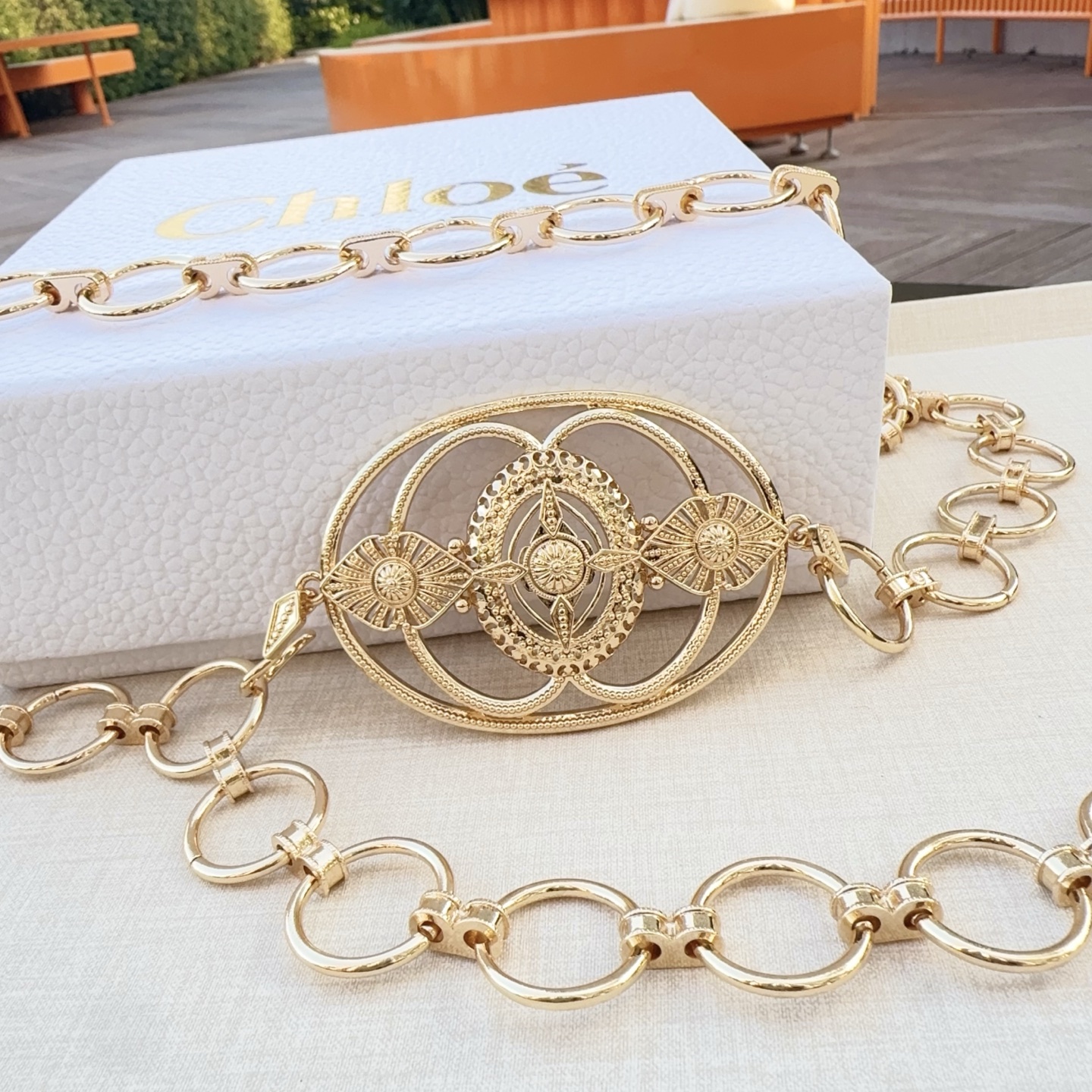 💥💥💥CHLOE 克洛伊 纯铜精品腰链、长度：均码