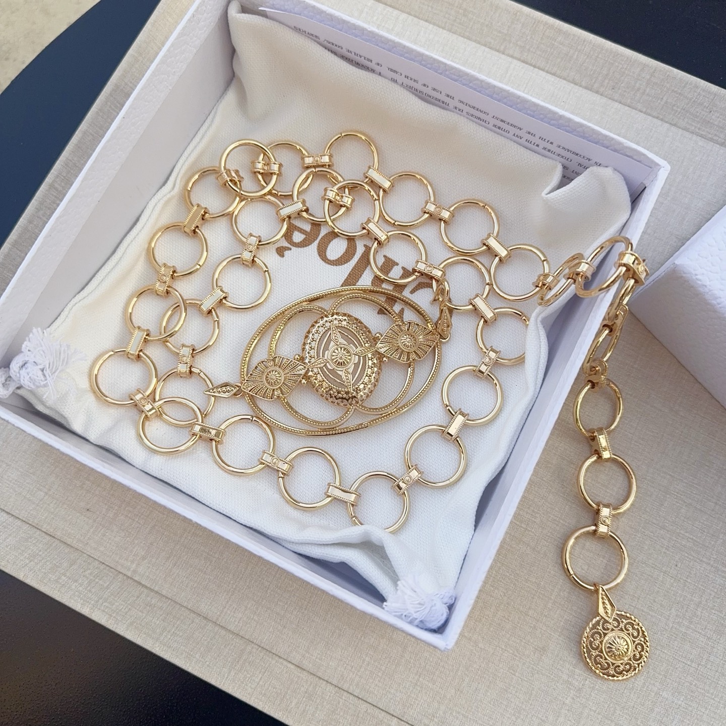 💥💥💥CHLOE 克洛伊 纯铜精品腰链、长度：均码