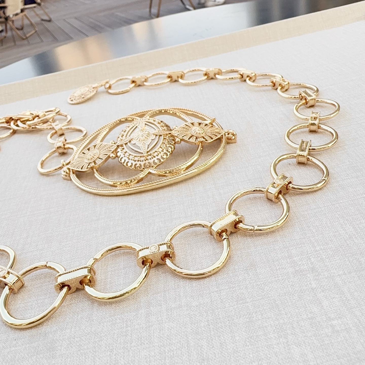 💥💥💥CHLOE 克洛伊 纯铜精品腰链、长度：均码