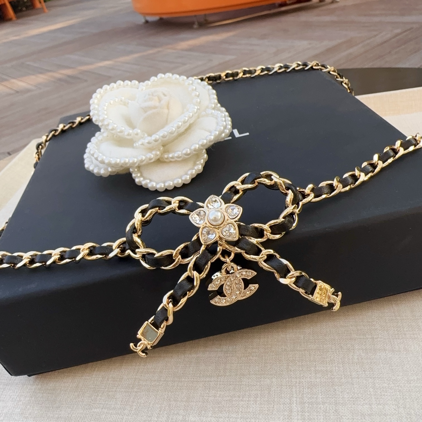 💥💥💥CHANEL 香奈儿 纯铜腰链编牛皮，长度：均码