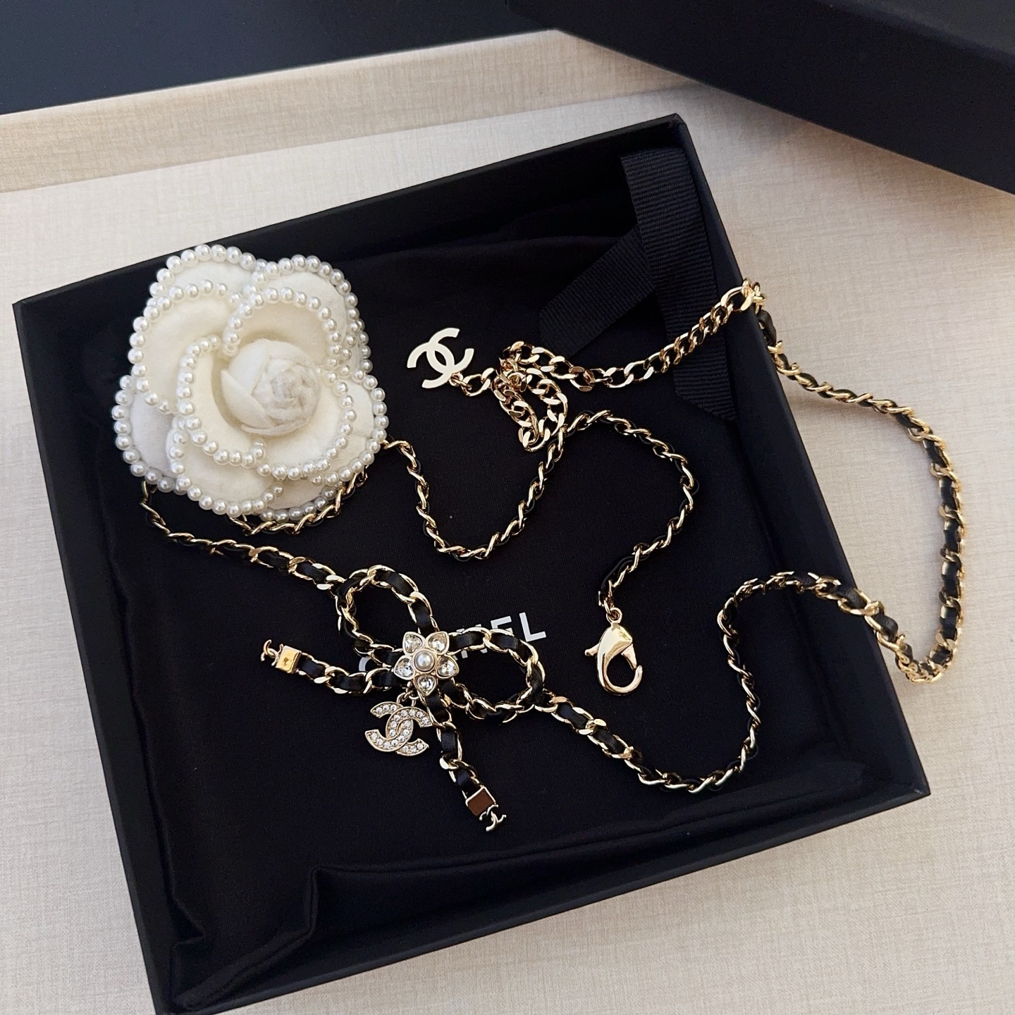 💥💥💥CHANEL 香奈儿 纯铜腰链编牛皮，长度：均码