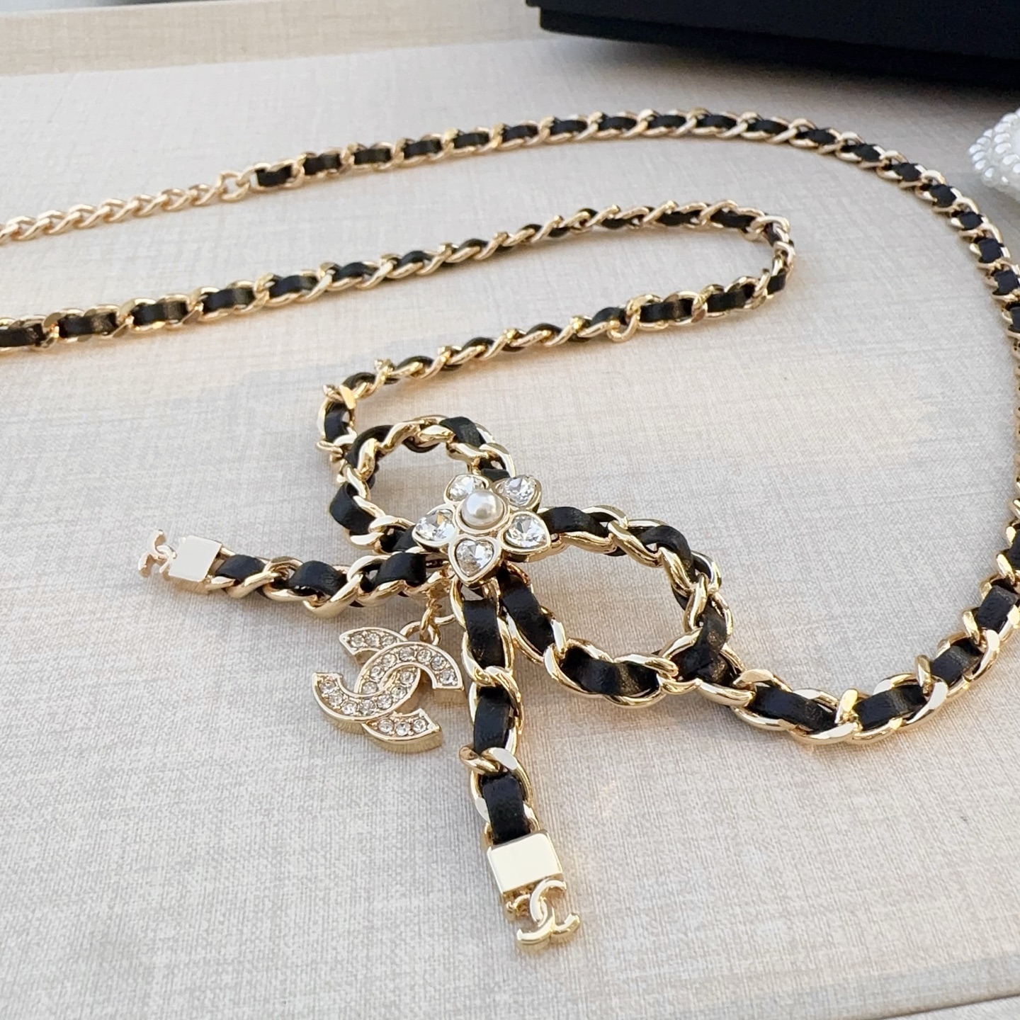 💥💥💥CHANEL 香奈儿 纯铜腰链编牛皮，长度：均码