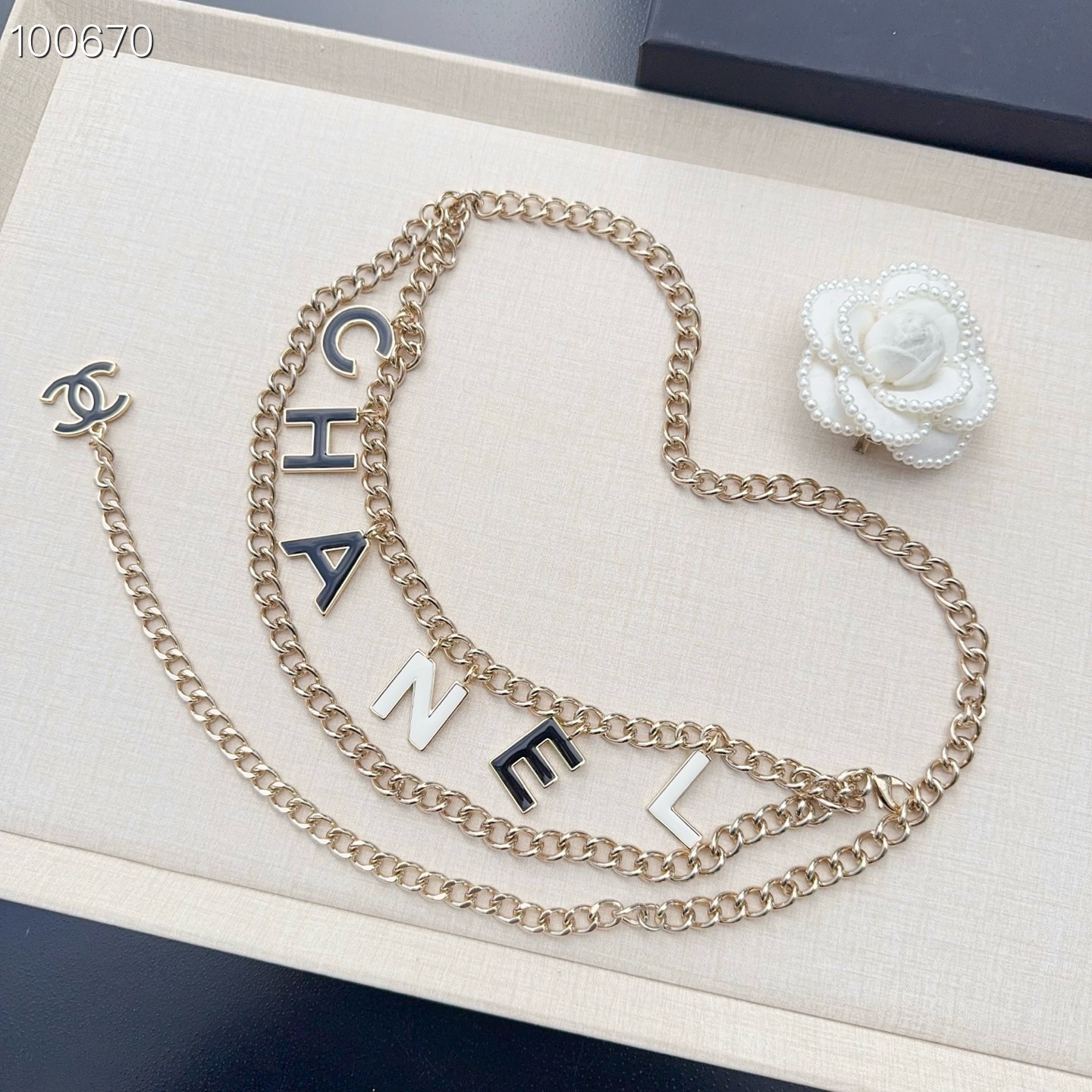 💥💥💥CHANEL 香奈儿 纯铜腰链配滴胶小五金，长度：均码