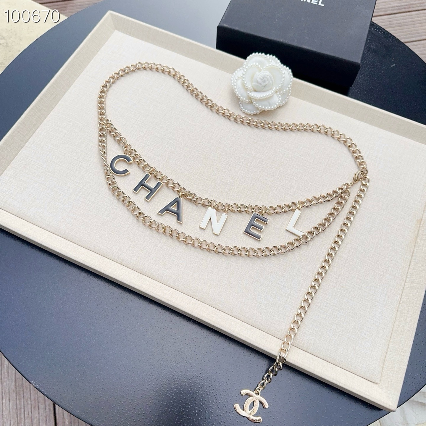 💥💥💥CHANEL 香奈儿 纯铜腰链配滴胶小五金，长度：均码