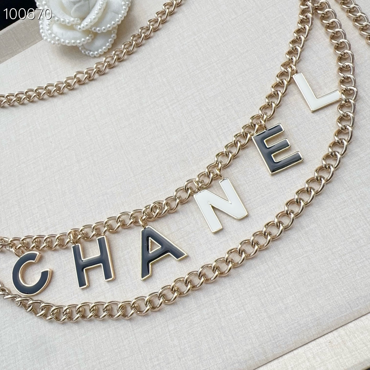 💥💥💥CHANEL 香奈儿 纯铜腰链配滴胶小五金，长度：均码