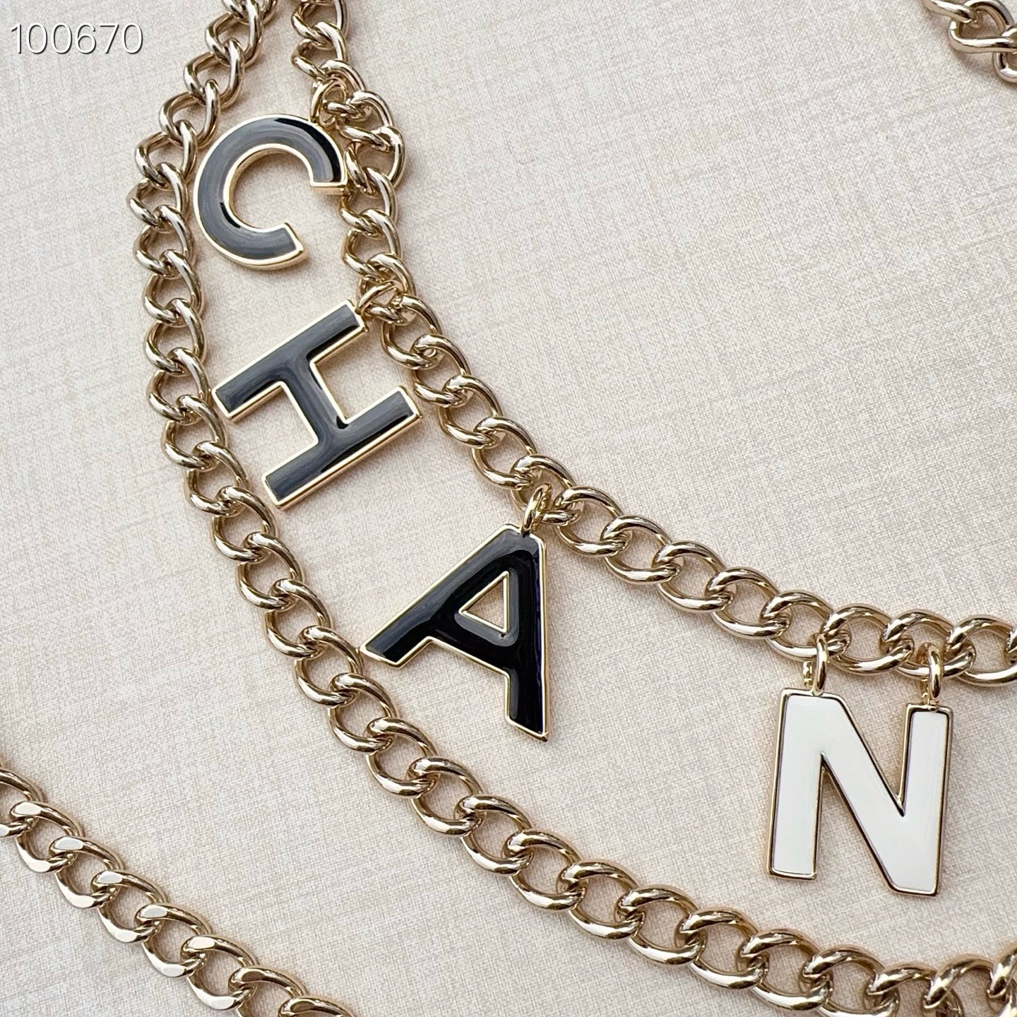 💥💥💥CHANEL 香奈儿 纯铜腰链配滴胶小五金，长度：均码