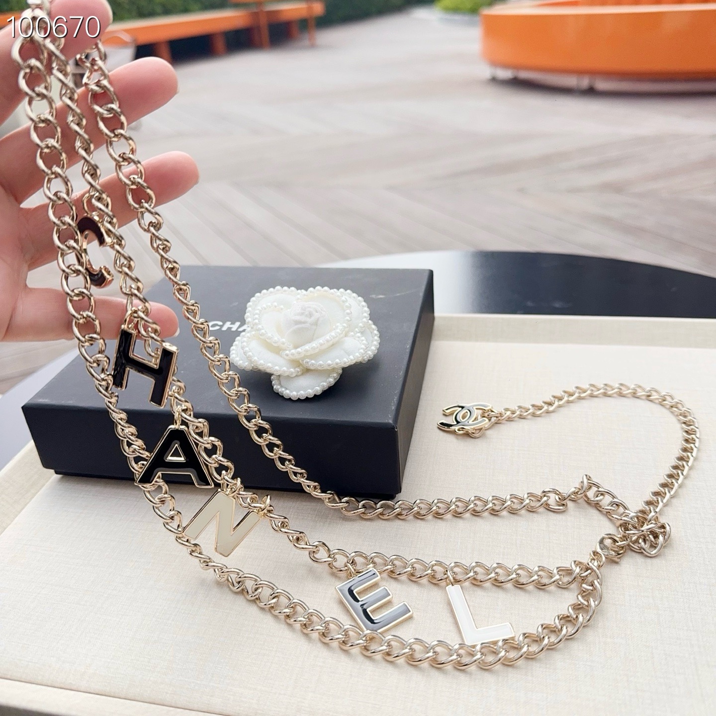 💥💥💥CHANEL 香奈儿 纯铜腰链配滴胶小五金，长度：均码