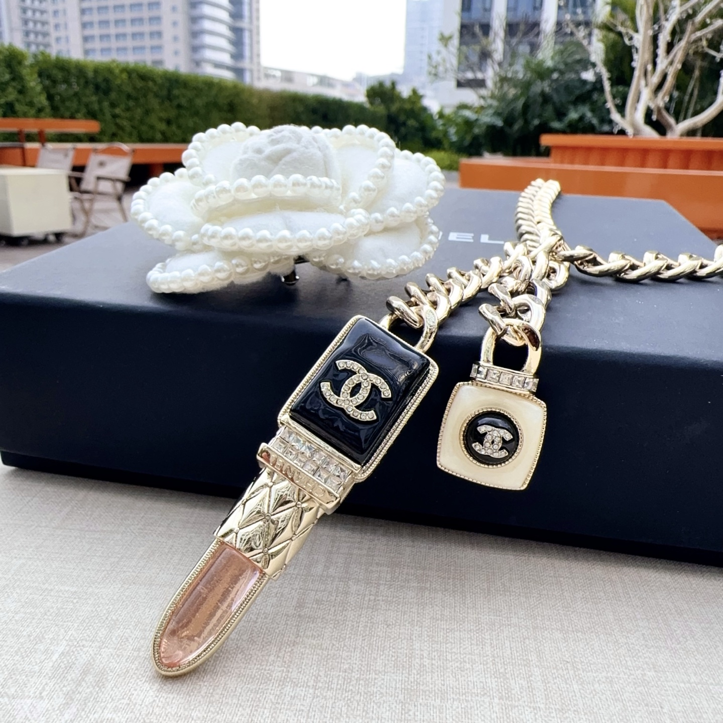 💥💥💥CHANEL 香奈儿 纯铜腰链配滴胶小五金，长度：均码