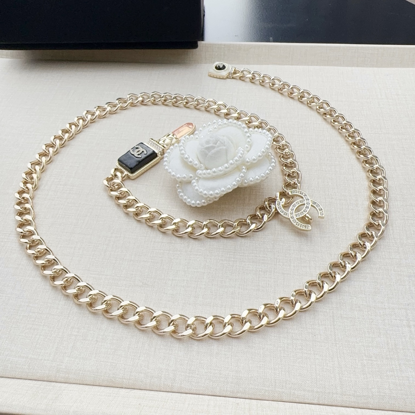 💥💥💥CHANEL 香奈儿 纯铜腰链配滴胶小五金，长度：均码