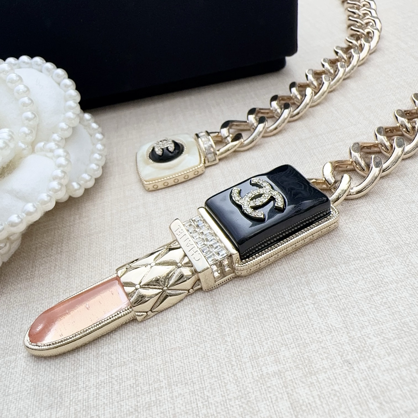 💥💥💥CHANEL 香奈儿 纯铜腰链配滴胶小五金，长度：均码