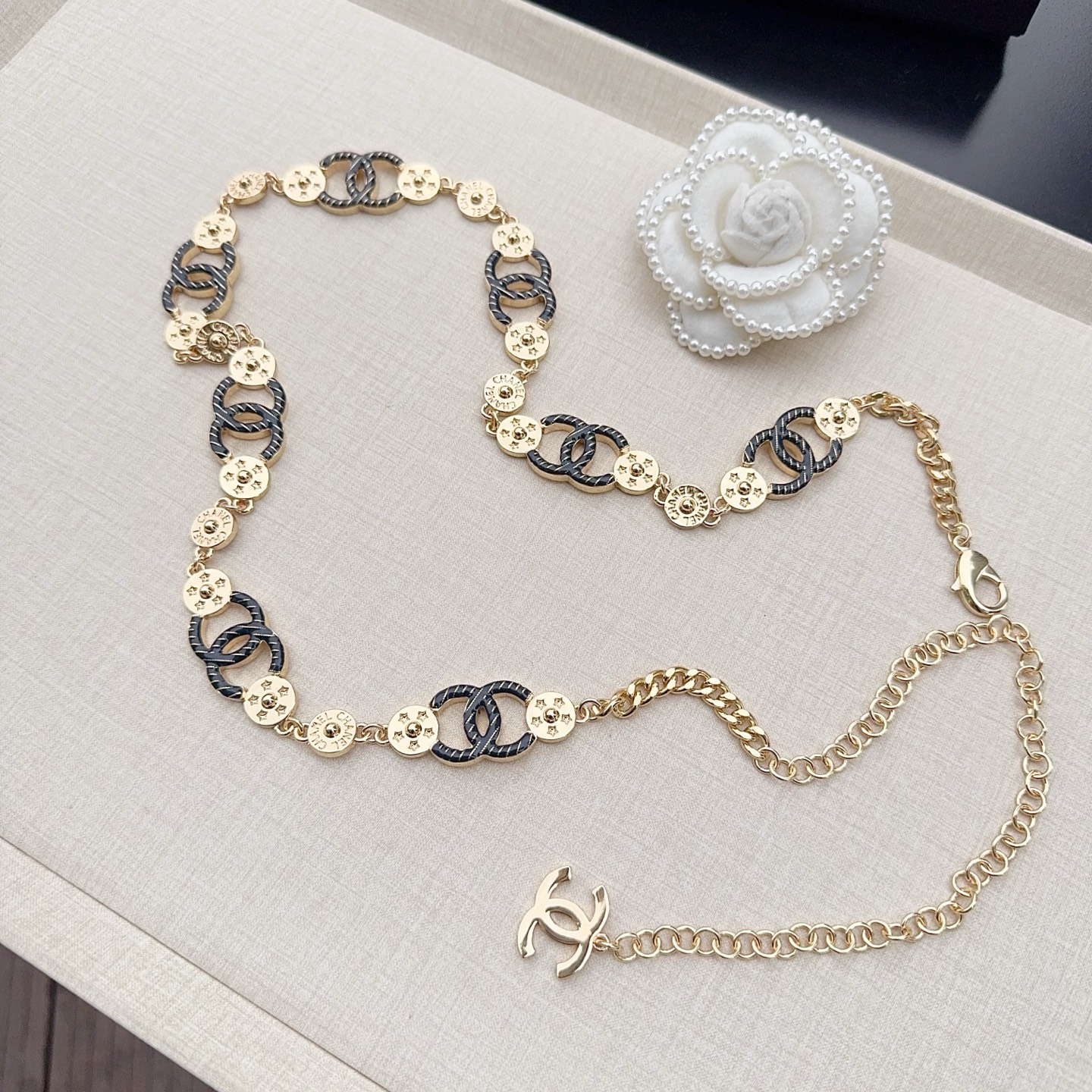 💥💥💥CHANEL 香奈儿、纯铜腰链小五金、经典优雅、时尚百搭，长度：均码