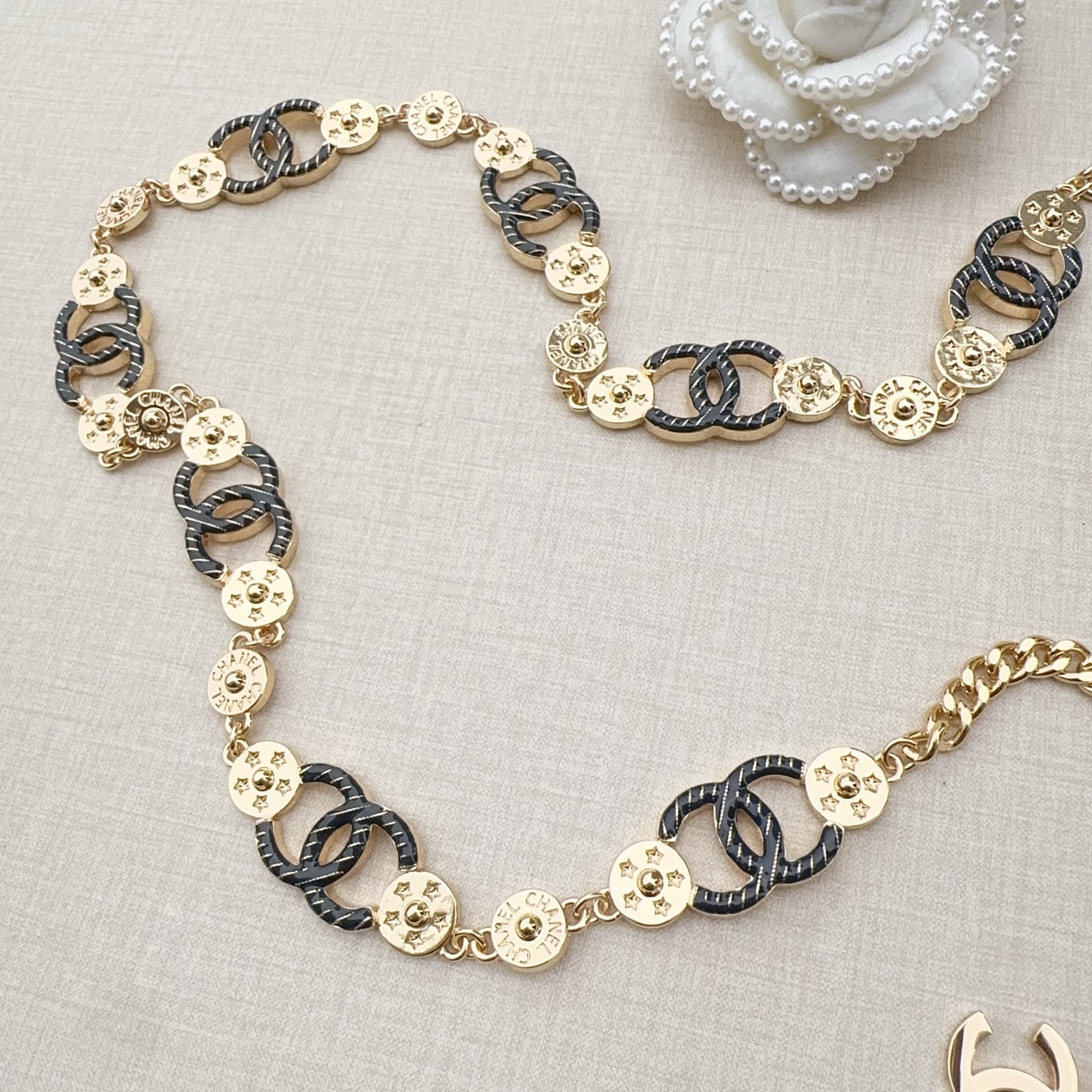 💥💥💥CHANEL 香奈儿、纯铜腰链小五金、经典优雅、时尚百搭，长度：均码