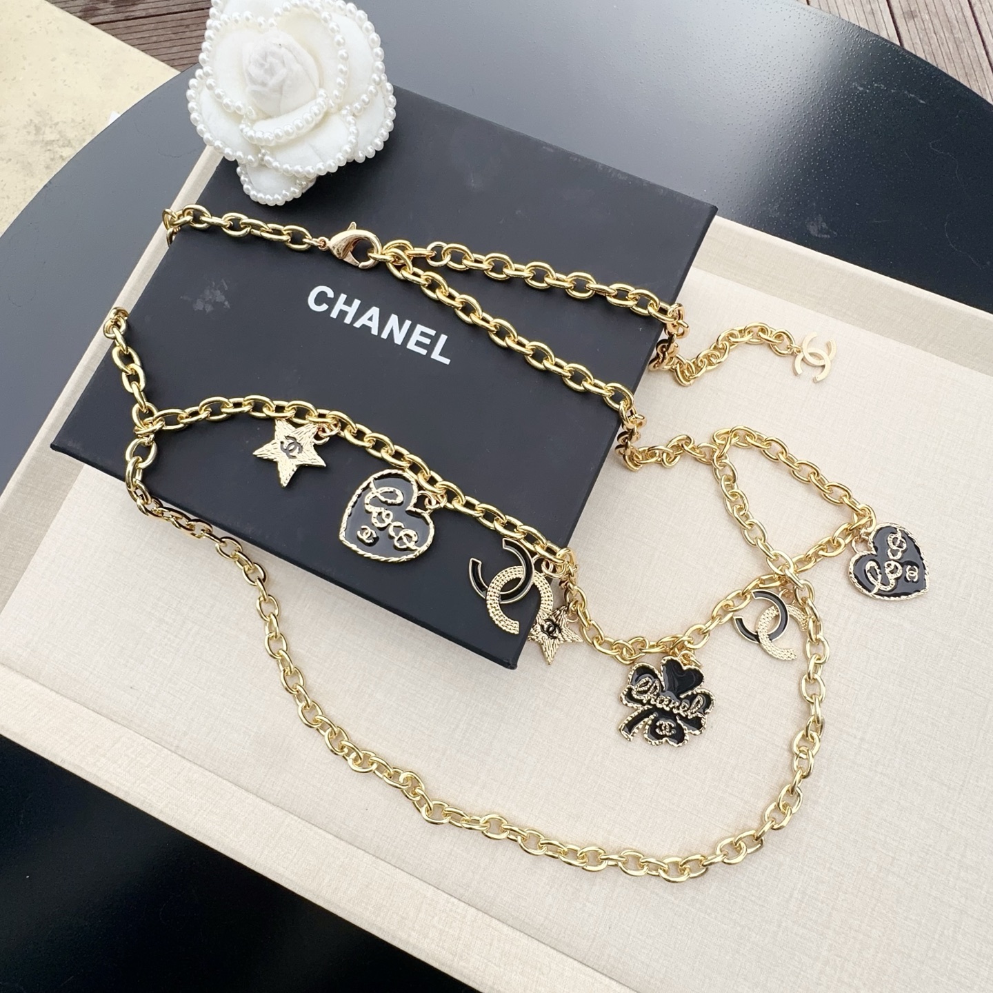 💥💥💥CHANEL 香奈儿 纯铜腰链配滴胶小五金，长度：均码，