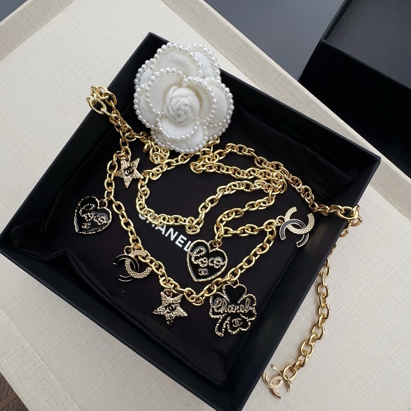 💥💥💥CHANEL 香奈儿 纯铜腰链配滴胶小五金，长度：均码，