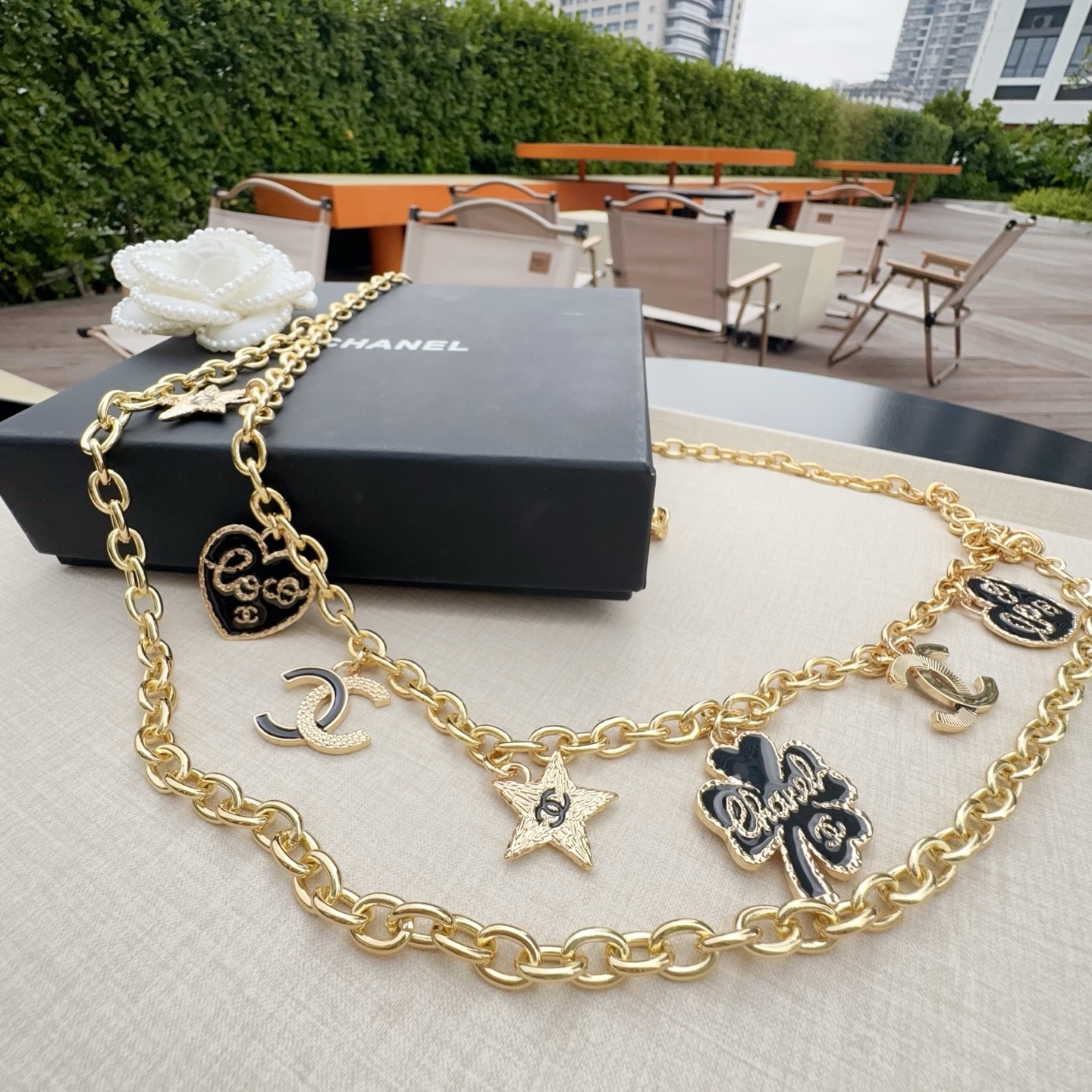 💥💥💥CHANEL 香奈儿 纯铜腰链配滴胶小五金，长度：均码，