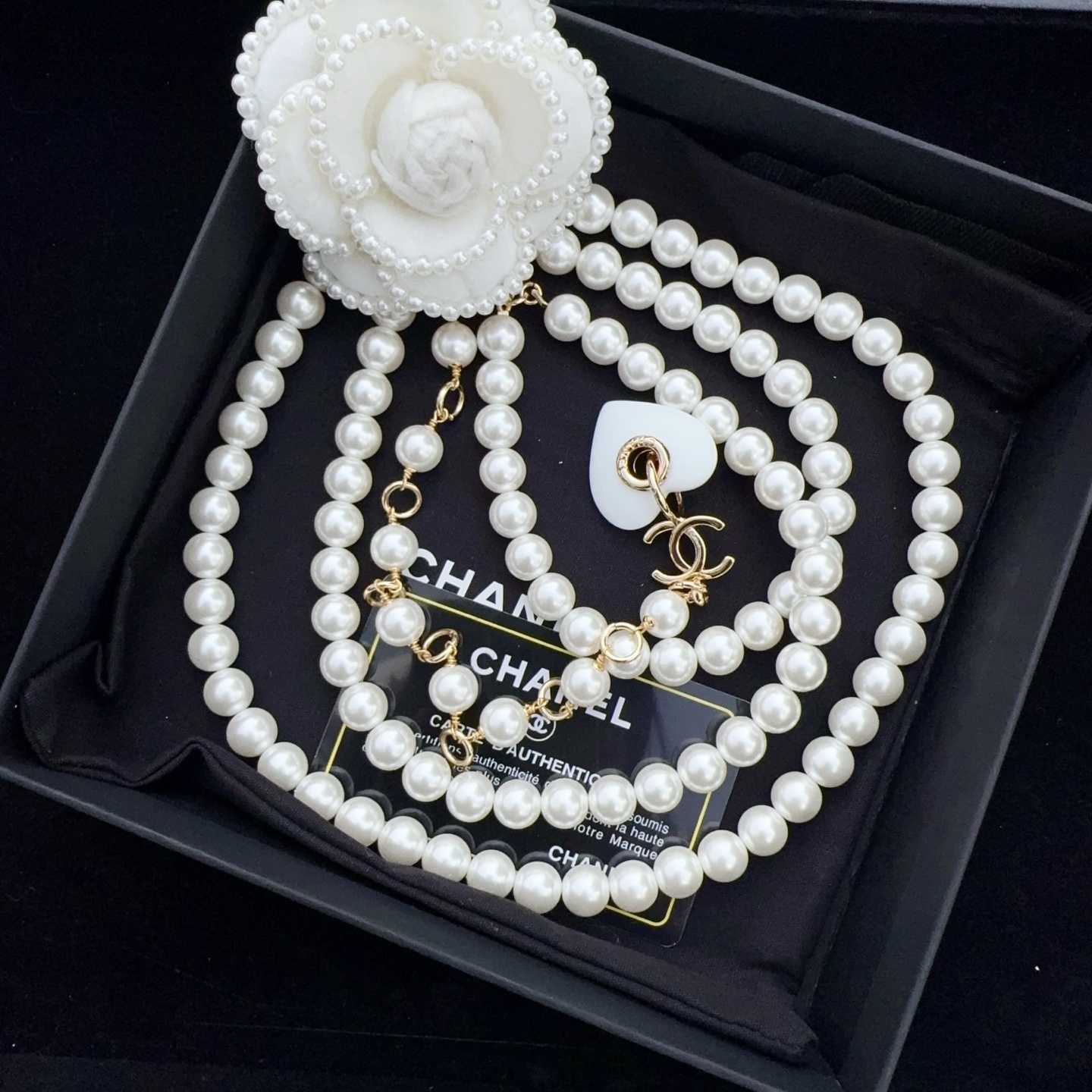 💥💥💥CHANEL 香奈儿 珍珠配纯铜腰链、长度：均码，