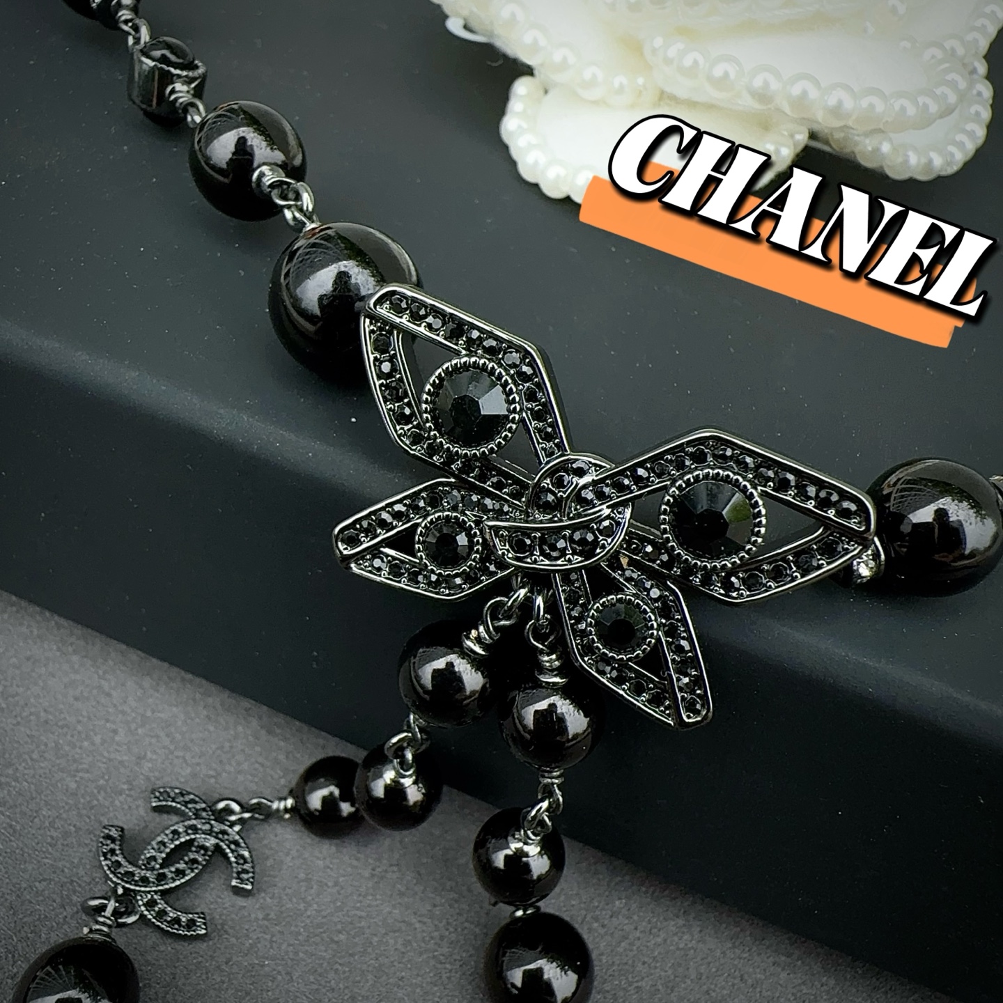 CHANEL 香奈儿 珍珠纯手工制作铜腰链 长度：均码，