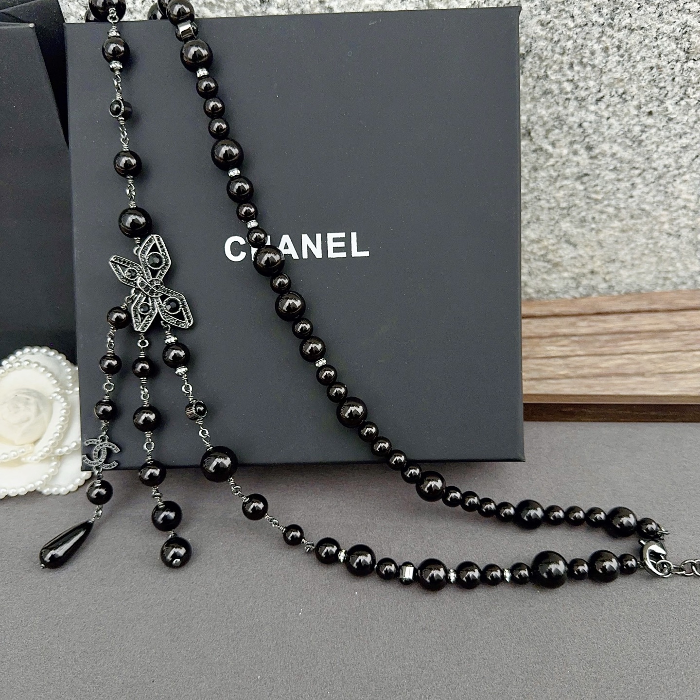 CHANEL 香奈儿 珍珠纯手工制作铜腰链 长度：均码，