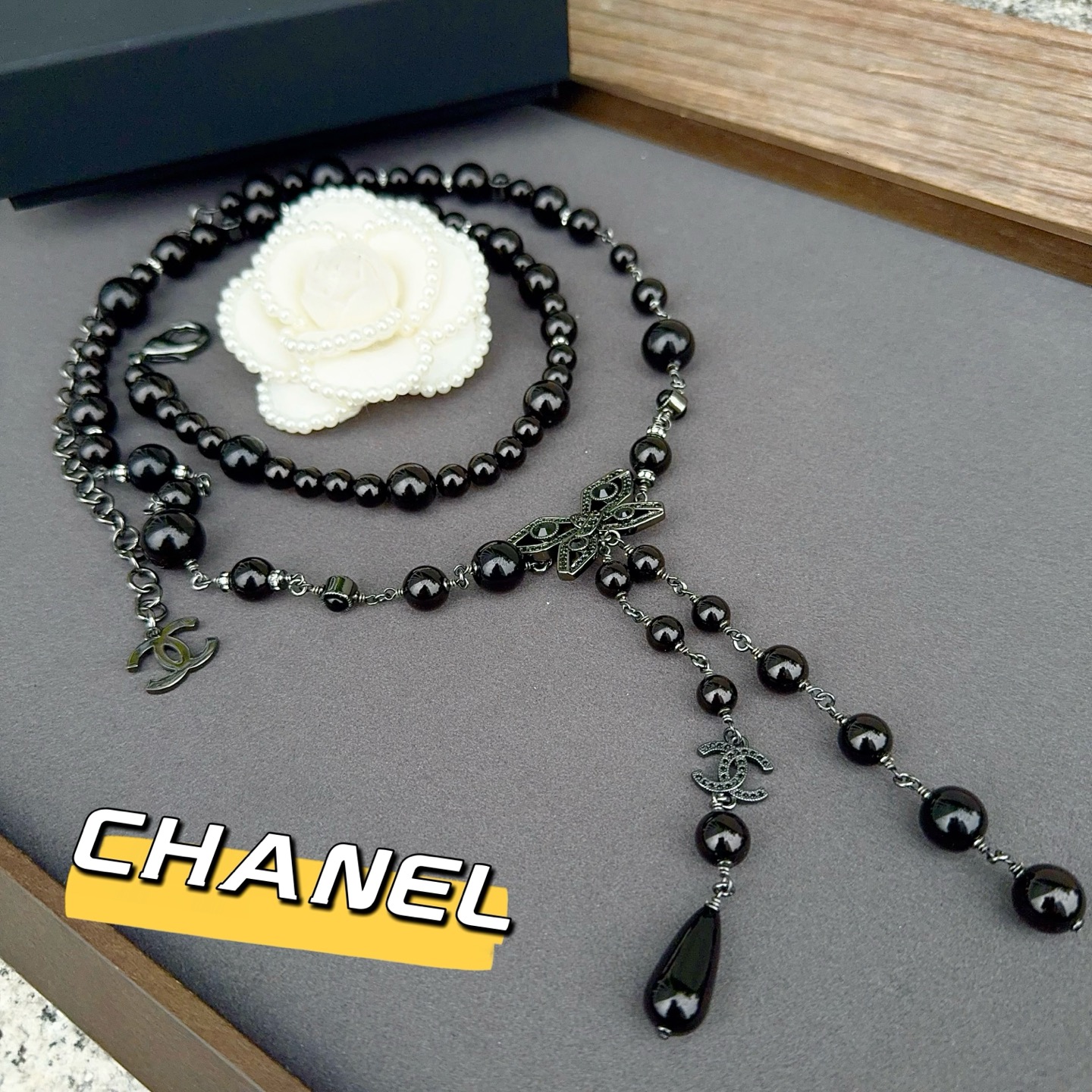 CHANEL 香奈儿 珍珠纯手工制作铜腰链 长度：均码，
