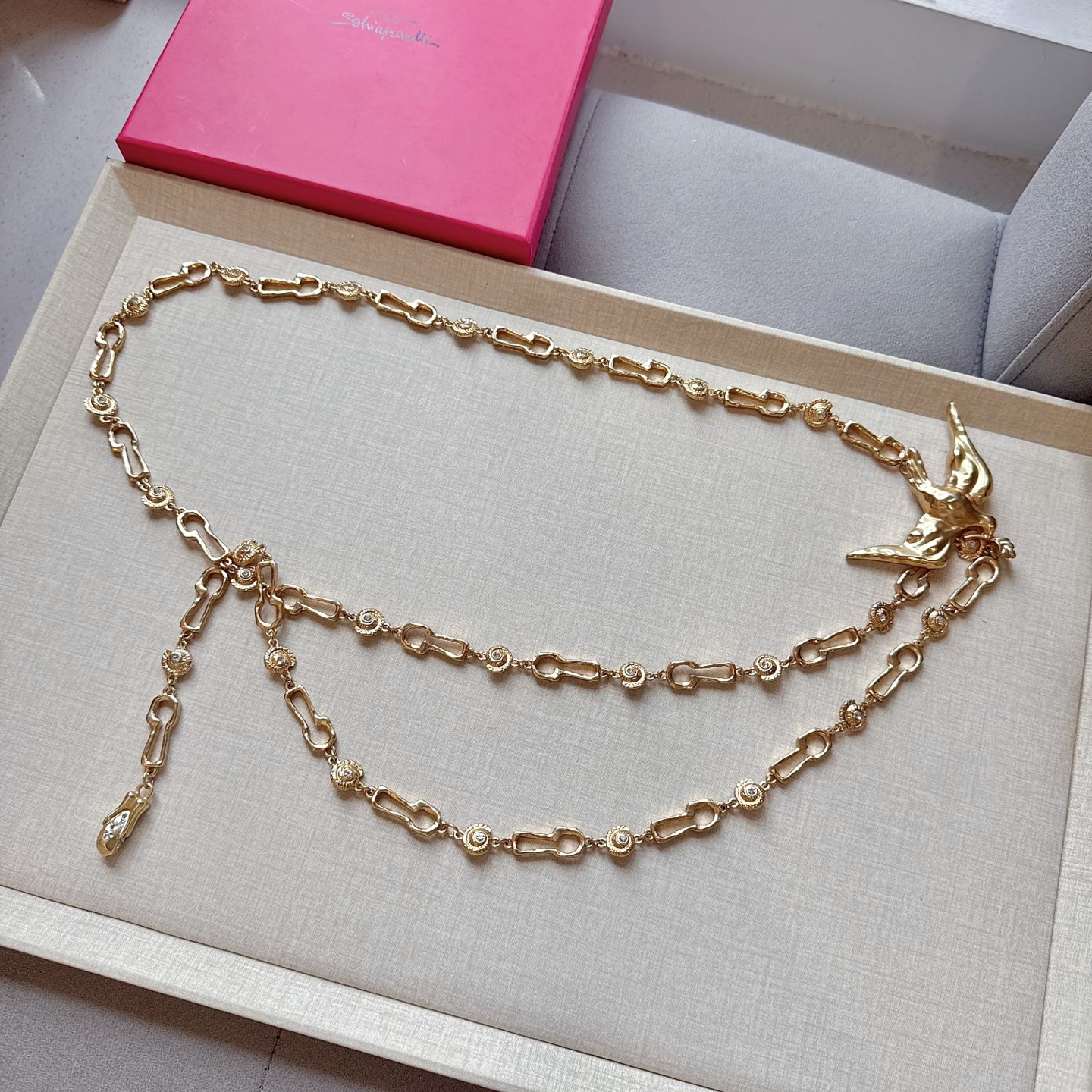 💥💥💥夏帕瑞丽腰链，手工制作纯铜腰链 个性别致、长度：均码，