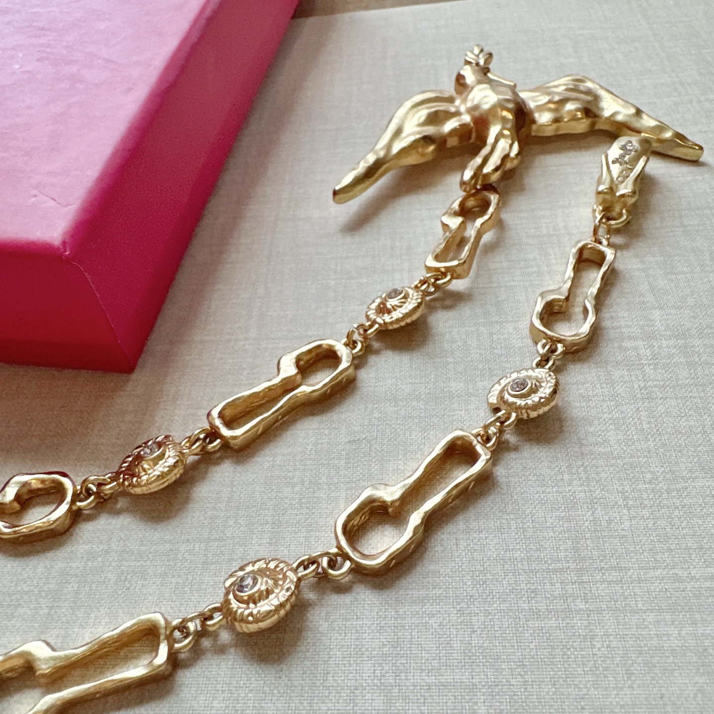 💥💥💥夏帕瑞丽腰链，手工制作纯铜腰链 个性别致、长度：均码，