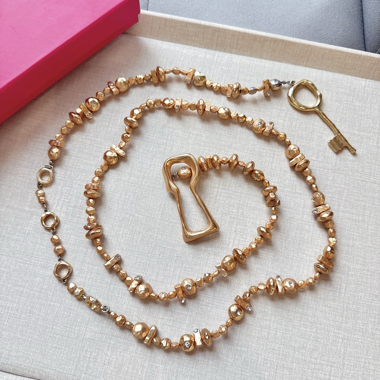 💥💥💥夏帕瑞丽腰链，手工制作纯铜腰链 个性别致、长度：均码，