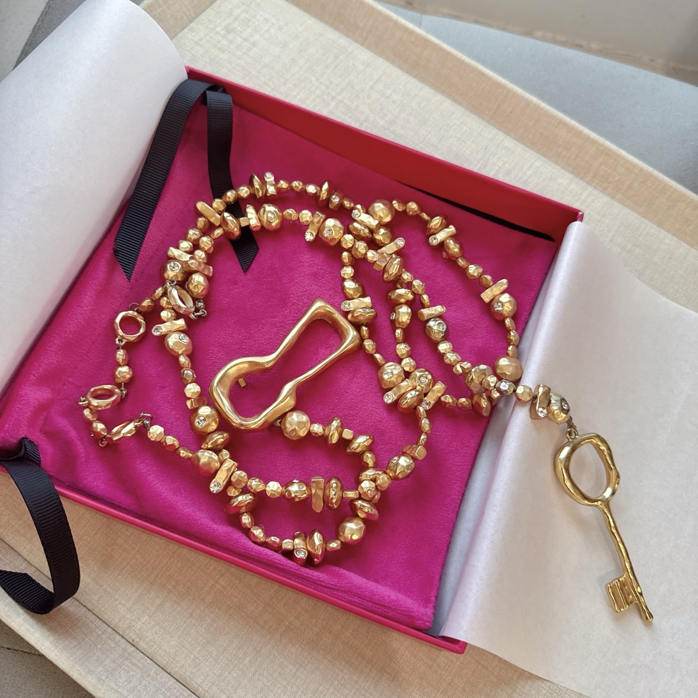 💥💥💥夏帕瑞丽腰链，手工制作纯铜腰链 个性别致、长度：均码，