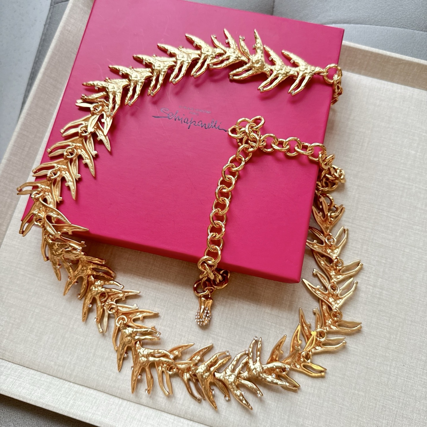 💥💥💥夏帕瑞丽腰链，手工制作纯铜腰链 个性别致、长度：均码，