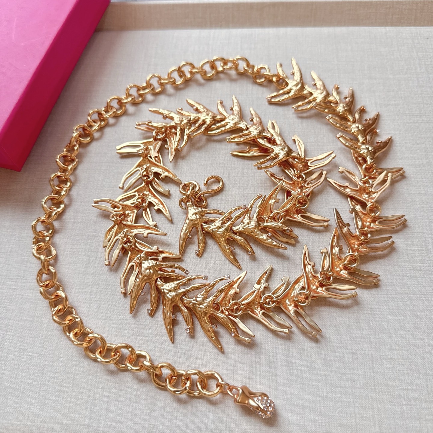 💥💥💥夏帕瑞丽腰链，手工制作纯铜腰链 个性别致、长度：均码，