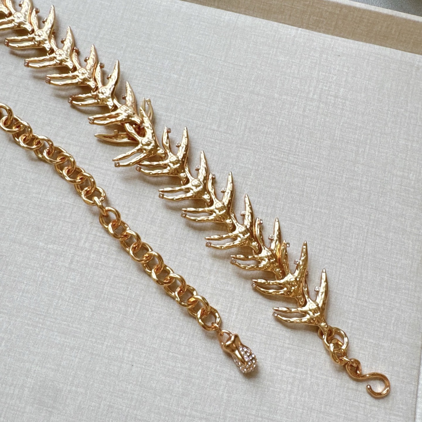 💥💥💥夏帕瑞丽腰链，手工制作纯铜腰链 个性别致、长度：均码，