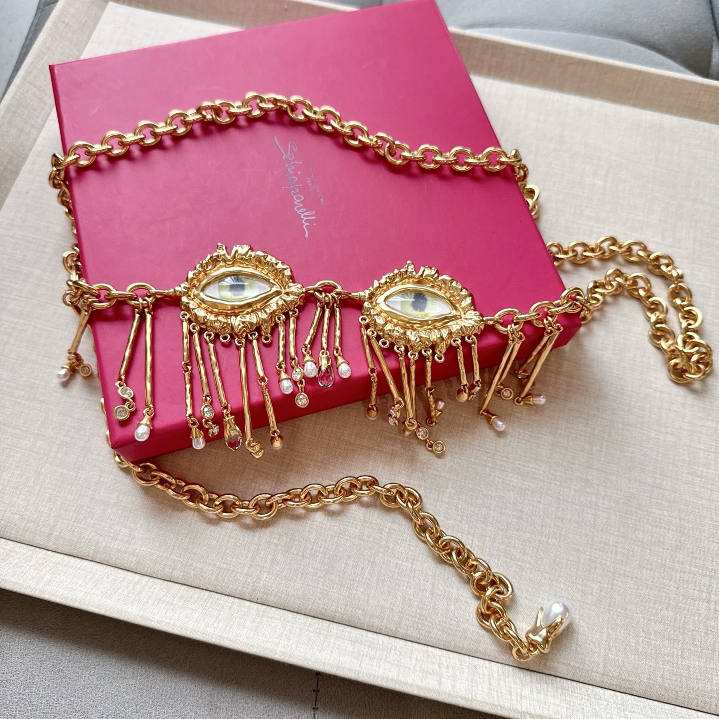 💥💥💥夏帕瑞丽腰链，手工制作纯铜腰链 个性别致、长度：均码，