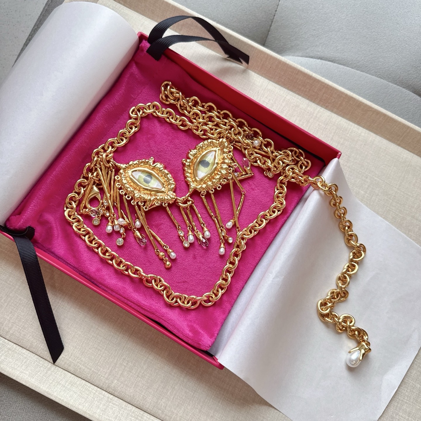 💥💥💥夏帕瑞丽腰链，手工制作纯铜腰链 个性别致、长度：均码，