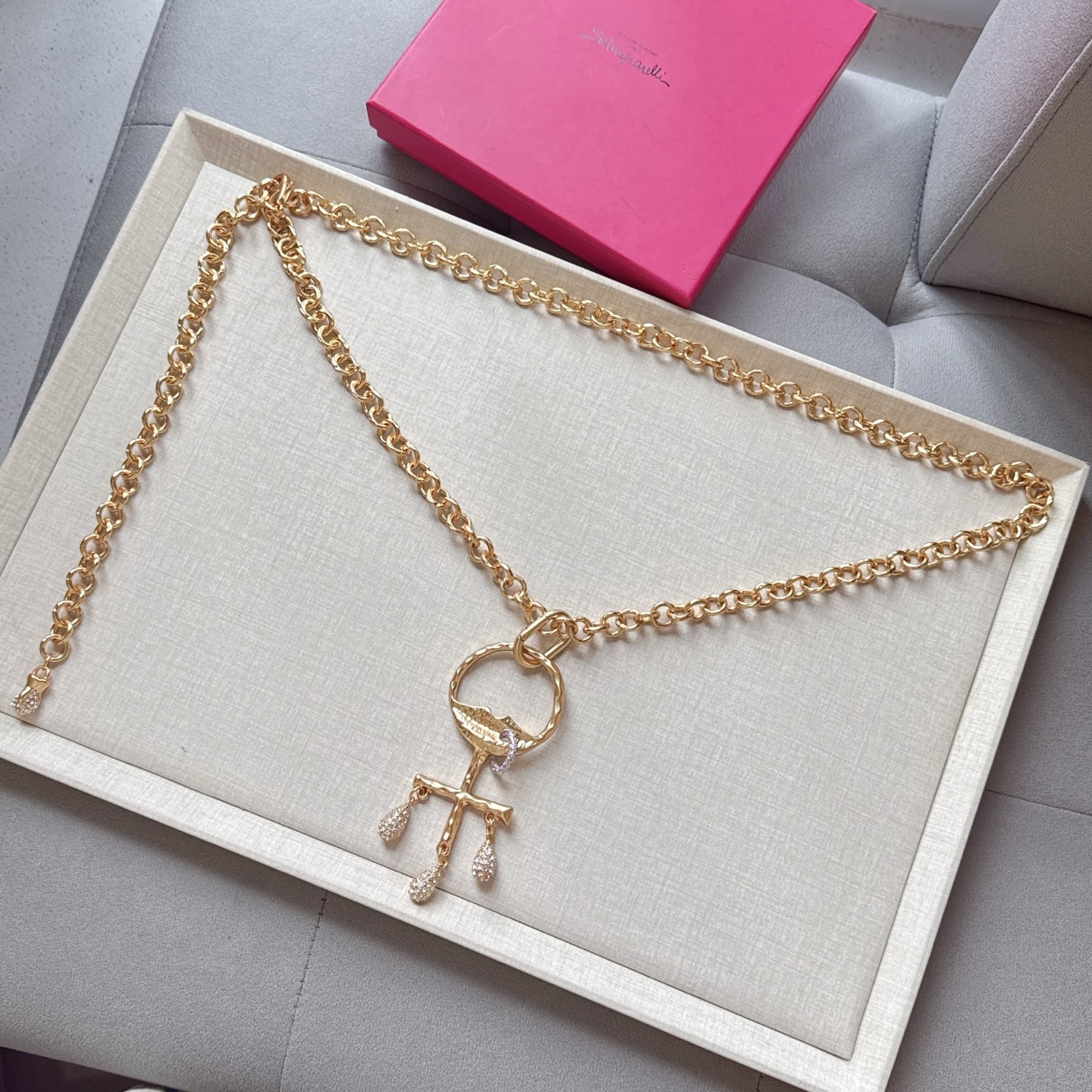 💥💥💥夏帕瑞丽腰链，手工制作纯铜腰链 个性别致、长度：均码，