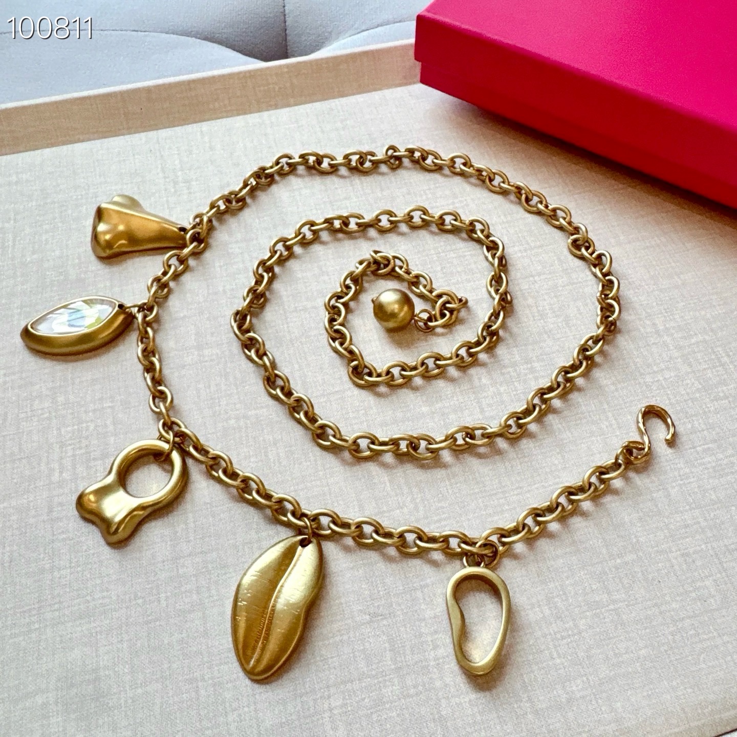 💥💥💥夏帕瑞丽腰链，手工制作纯铜腰链 个性别致、长度：均码，