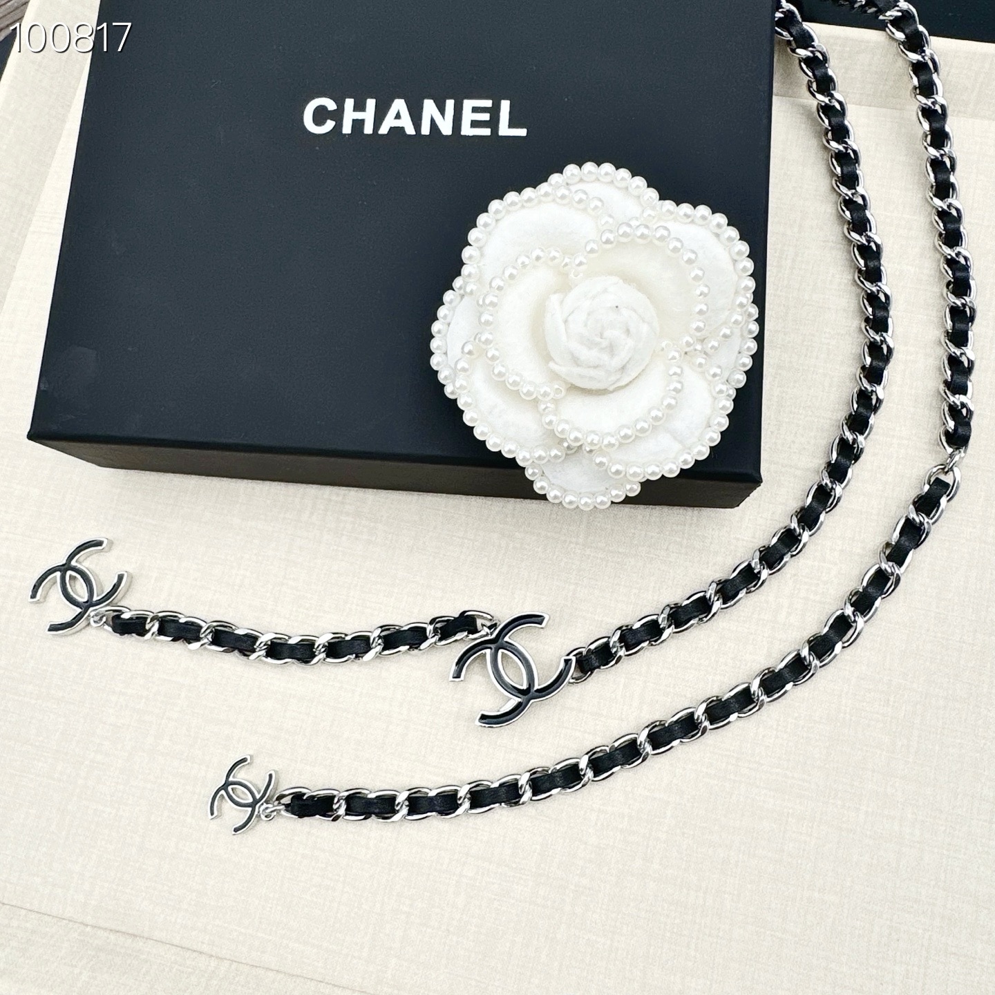 💥💥💥CHANEL 香奈儿 纯铜腰链编牛皮，长度：均码，