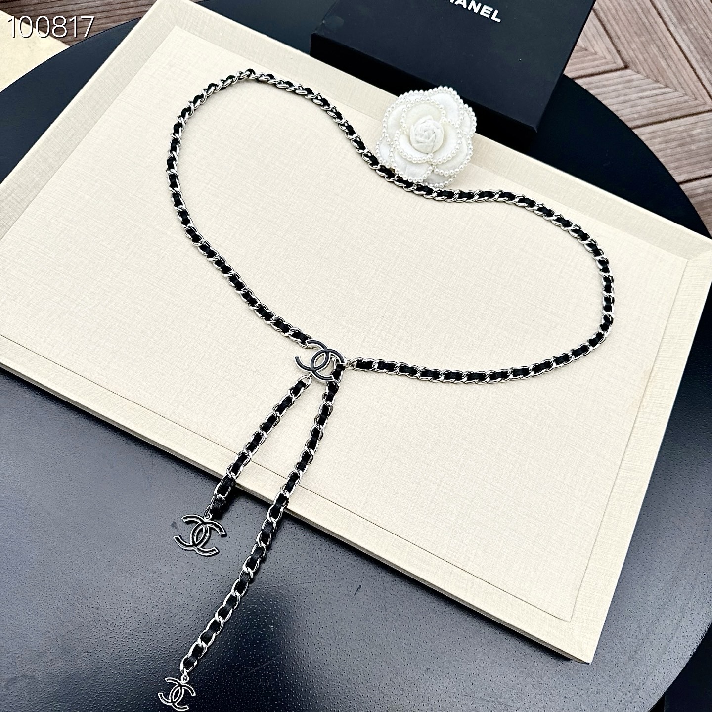 💥💥💥CHANEL 香奈儿 纯铜腰链编牛皮，长度：均码，