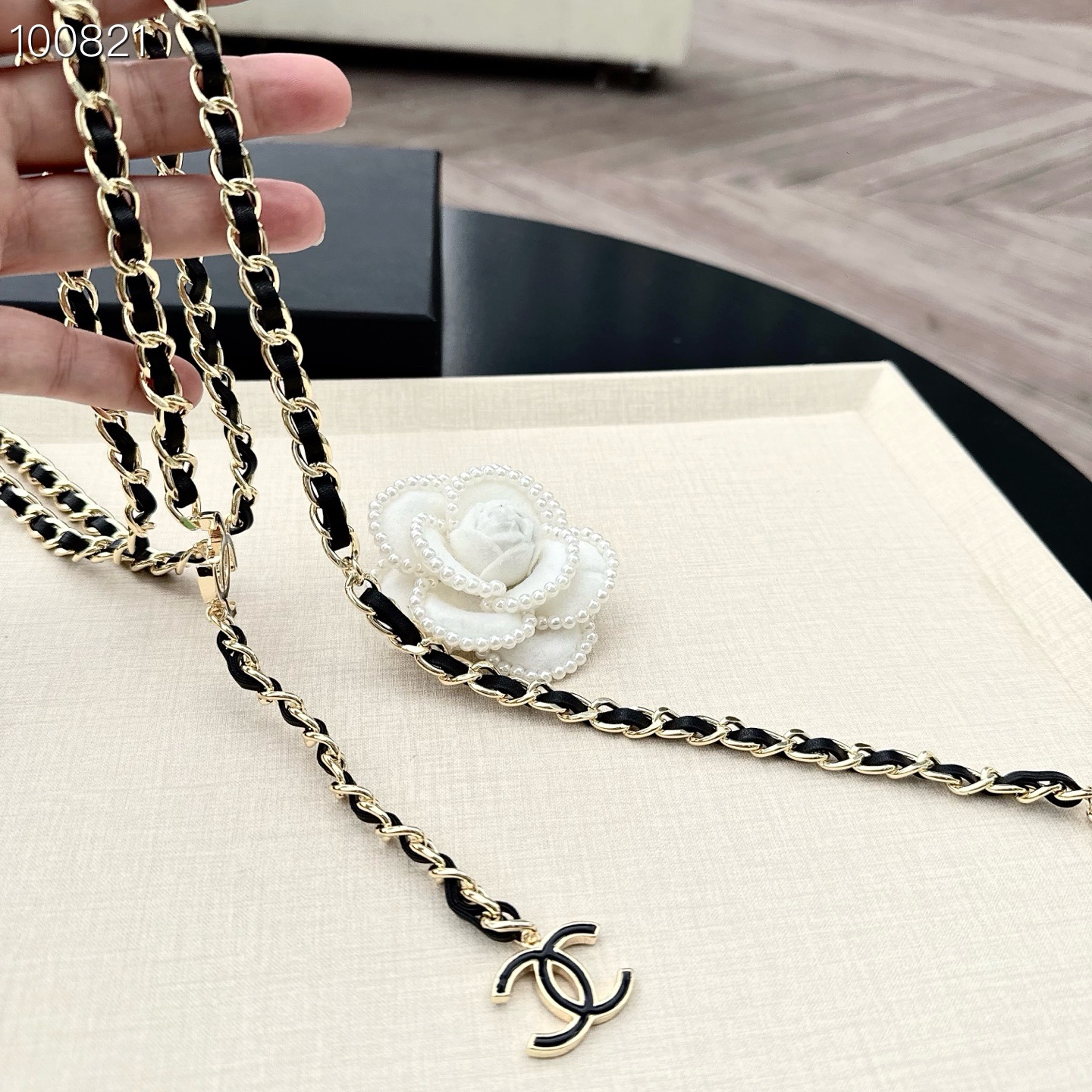 💥💥💥CHANEL 香奈儿 纯铜腰链编牛皮，长度：均码