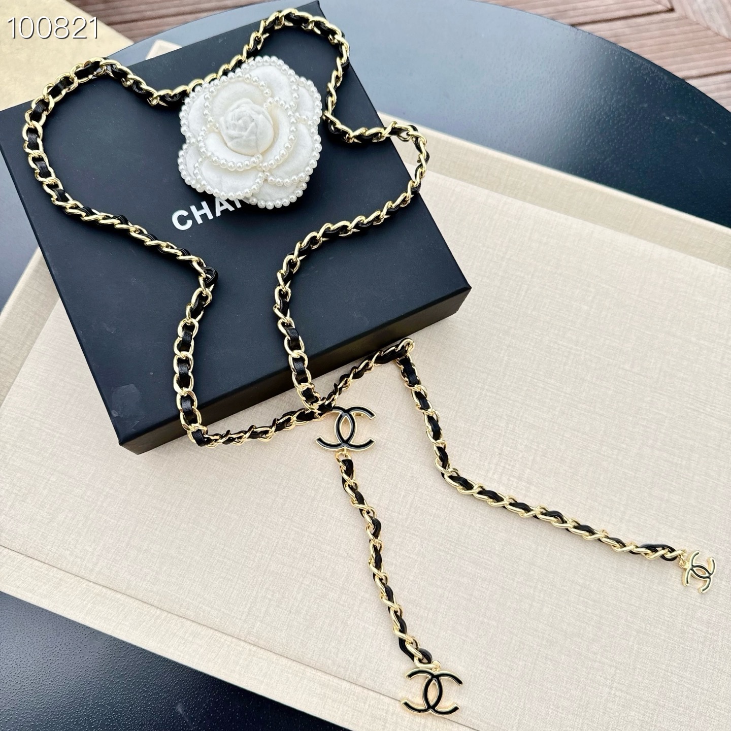 💥💥💥CHANEL 香奈儿 纯铜腰链编牛皮，长度：均码