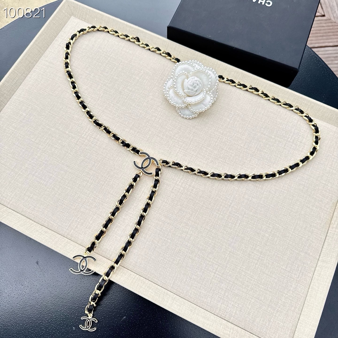 💥💥💥CHANEL 香奈儿 纯铜腰链编牛皮，长度：均码