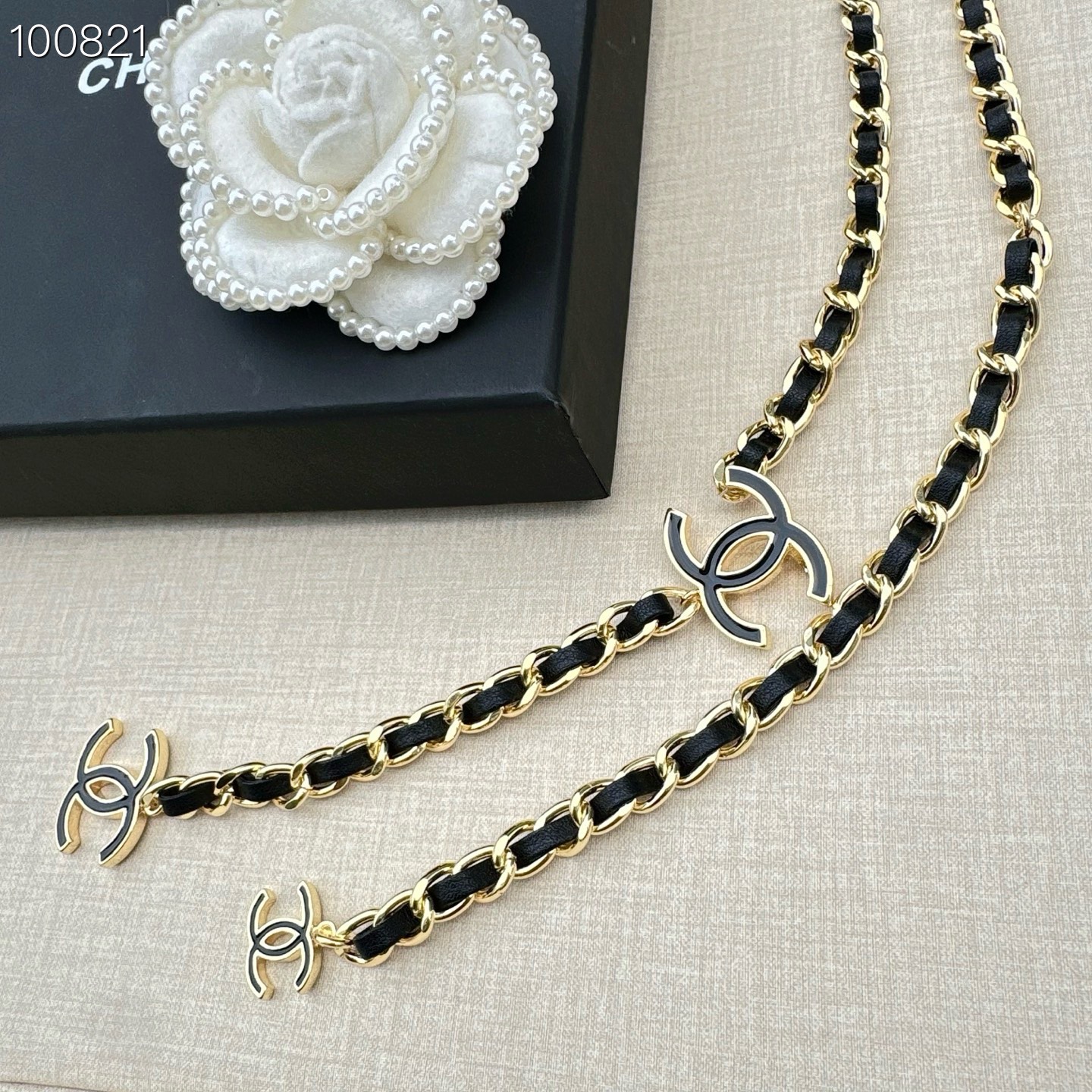 💥💥💥CHANEL 香奈儿 纯铜腰链编牛皮，长度：均码