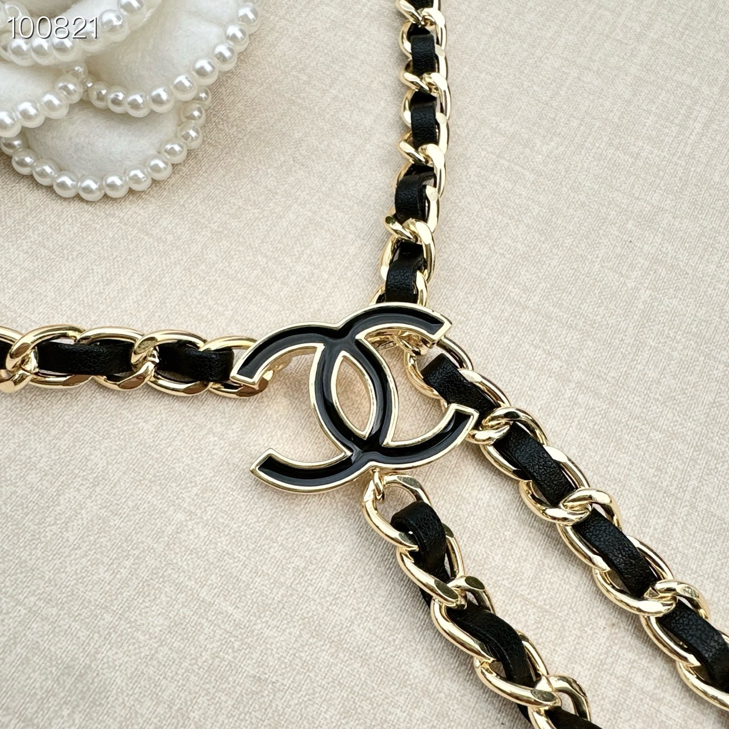 💥💥💥CHANEL 香奈儿 纯铜腰链编牛皮，长度：均码