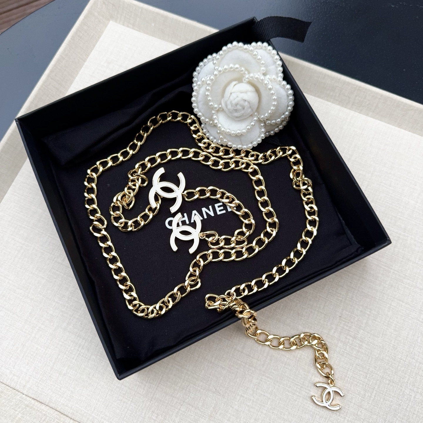 💥💥💥CHANEL 香奈儿 经典 纯铜腰链，集时尚潮流于一身，长度：均码，